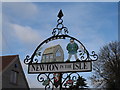 TF4314 : Village sign, Newton in the Isle (close-up) by Bikeboy