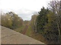 Brighouse to Huddersfield Railway from bridge on Lower Quarry Road