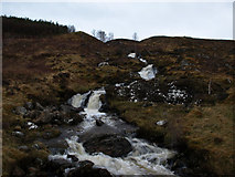 NH3254 : Waterfall above River Meig by Carron K