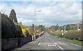 Straight road through Strathblane