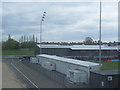 Barnet FC from a passing train