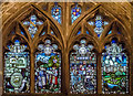 SO5139 : Stained glass window, Hereford Cathedral by Julian P Guffogg