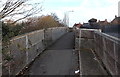 Footbridge alongside a narrow road bridge, Highbridge