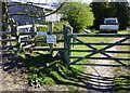 Gate on the public bridleway that passes Penny Hill farm