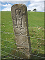 SD6069 : Carved stone footpath marker, Tatham by Karl and Ali