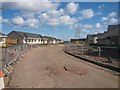 Road through new housing development, Highcliffe