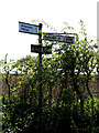 Roadsign on the B1116 One Eyed Lane