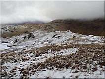 NN3715 : Looking west along the broken ridge north of Loch Katrine by ian shiell