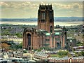 SJ3589 : Anglican Cathedral Church of Christ in Liverpool, viewed from St John's Beacon by David Dixon