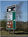 TM2785 : Roadsign on the A143 Bungay Road by Geographer