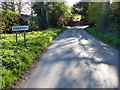 Lane entering the hamlet of Stareton