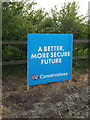 TM3775 : Election Poster off the B1117 Walpole Road by Geographer