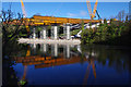 SD4964 : Lune West Bridge under construction by Ian Taylor