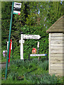 Signs at Church Road junction