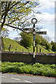 Junction and sign for road to Stanwick