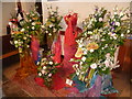 TQ6860 : Annual flower festival at All Saints Church, Birling by Marathon