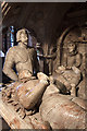 St John the Baptist Church, Ashley - monument to Sir Gilbert Gerard - detail (1)