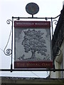 TQ4450 : Sign for the Royal Oak at Crockham Hill by Marathon