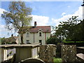 Churchyard tombs and cottage, Rowston