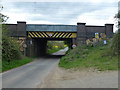 TF0313 : Graffiti  on the railway bridge by Richard Humphrey
