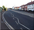 Long bus stop in Highbridge