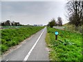 Cyclepath next to the M4 Motorway and the Queen Mother Reservoir