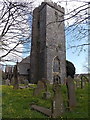 Medieval tower of St Thomas a Becket church, Haverfordwest