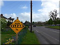 Election poster in School Road