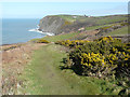 Looking north-northeast along the Wales Coast Path