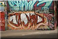 TQ3080 : Graffiti, South Bank Centre undercroft by Jim Osley