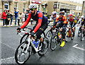 Sir Bradley Wiggins and his team cycle through Barnsley