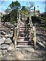 Hebden Royd FP7 (4), steps at the top of Joan Wood, Hebden Bridge