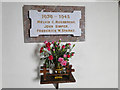 The WW2 Memorial in Honington church