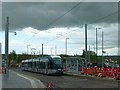 SK5533 : Test Tram at Holy Trinity by Alan Murray-Rust