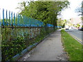 Railings in Mendalgief Road