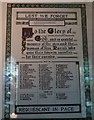 War Memorial in St Pauls Church, Shepley