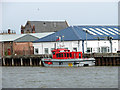 Service boat moored at Trinity Quay, South Denes