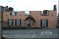 The burnt out Clock House Inn,Chideock