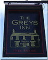 Sign for the Greys Inn, Embleton