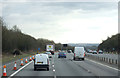 TQ3045 : Roadworks on the M23 southbound by JThomas