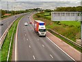 M6 Motorway, Looking North from the Bridge at Lydiate Lane