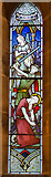 SK9479 : Stained glass window, St John the Baptist church, Scampton by Julian P Guffogg