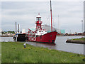 Departure of the Cardiff Bay lightship