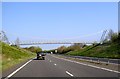 Footbridge over A5 near Nesscliffe Hill