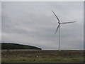NT0058 : Wind turbine, moorland and forestry by M J Richardson