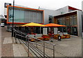 Yellow and orange in the Orchard Centre, Didcot