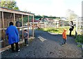 Walkways and buildings at Dick Whittington Farm Park