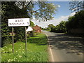 The A525 at Eglwys Cross