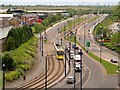 Metrolink Tram on Lord Sheldon Way