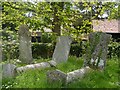 Tombstones in the churchyard of St John the Baptist